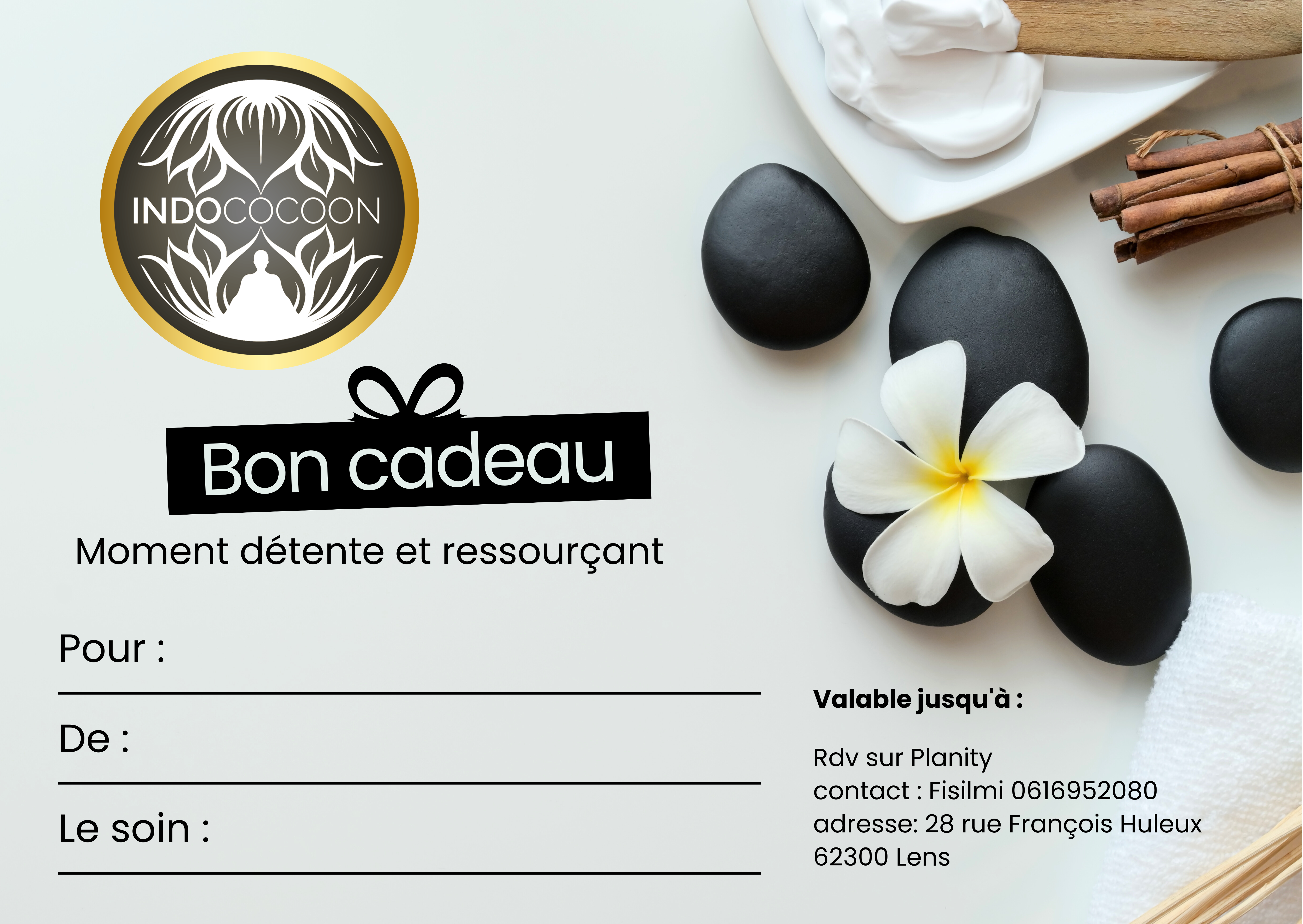 Carte cadeau Indococoon - Atelier Bien-être